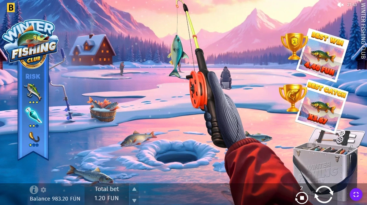 Winter Fishing Casino Gameplay